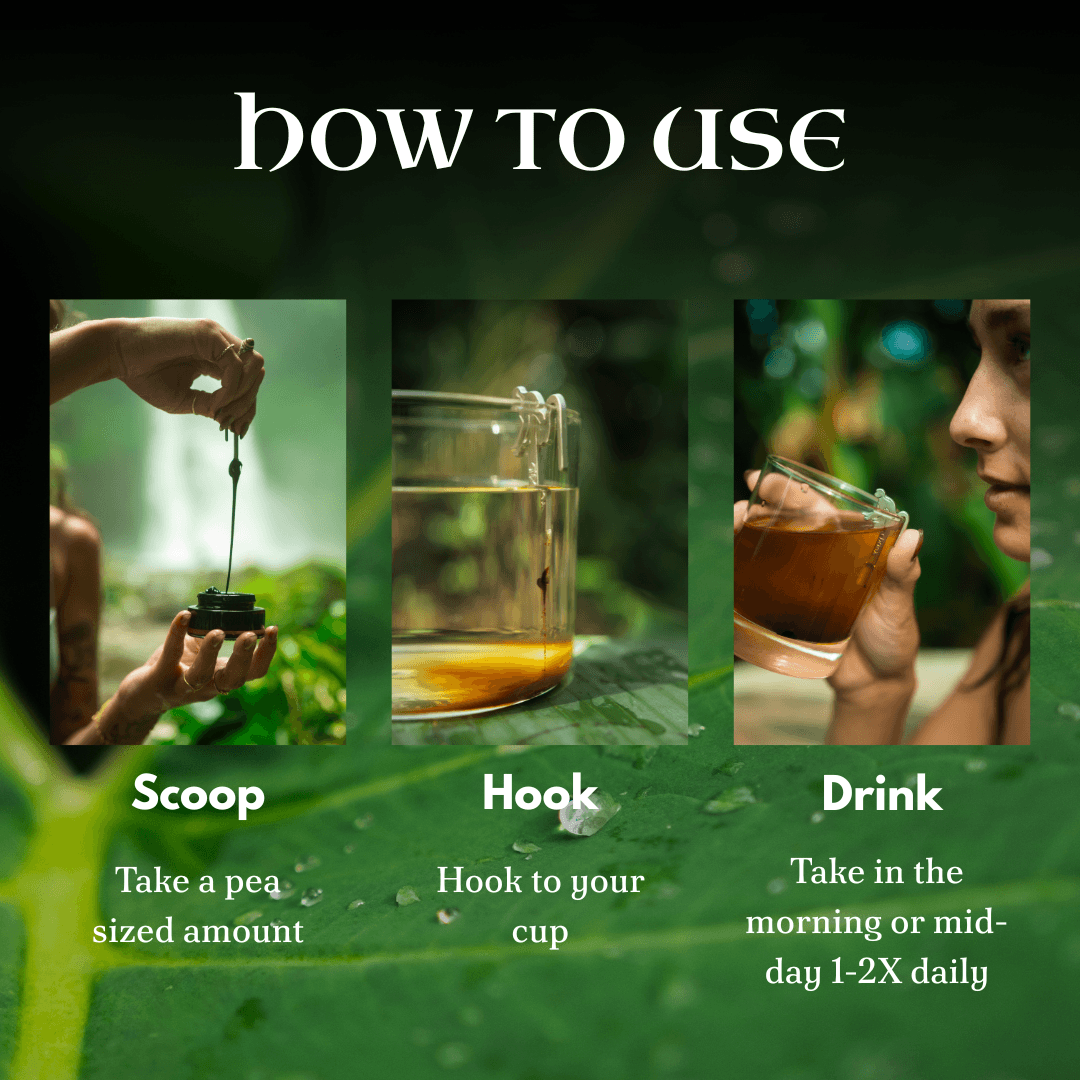 Instructions on how to use a product with images and text overlay.