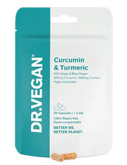 DR.VEGAN Curcumin & Turmeric, 30 Capsules