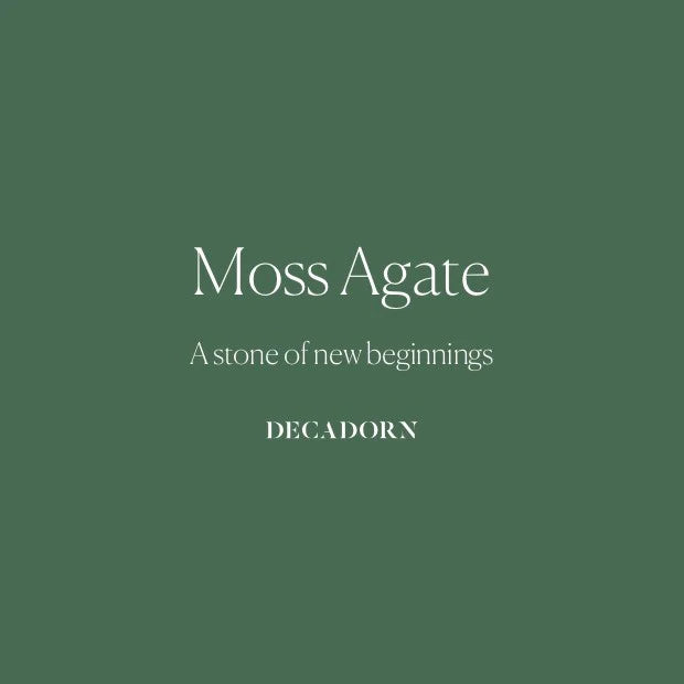 Moss Agate Gem Slice Triple Necklace - New Beginnings (Silver)