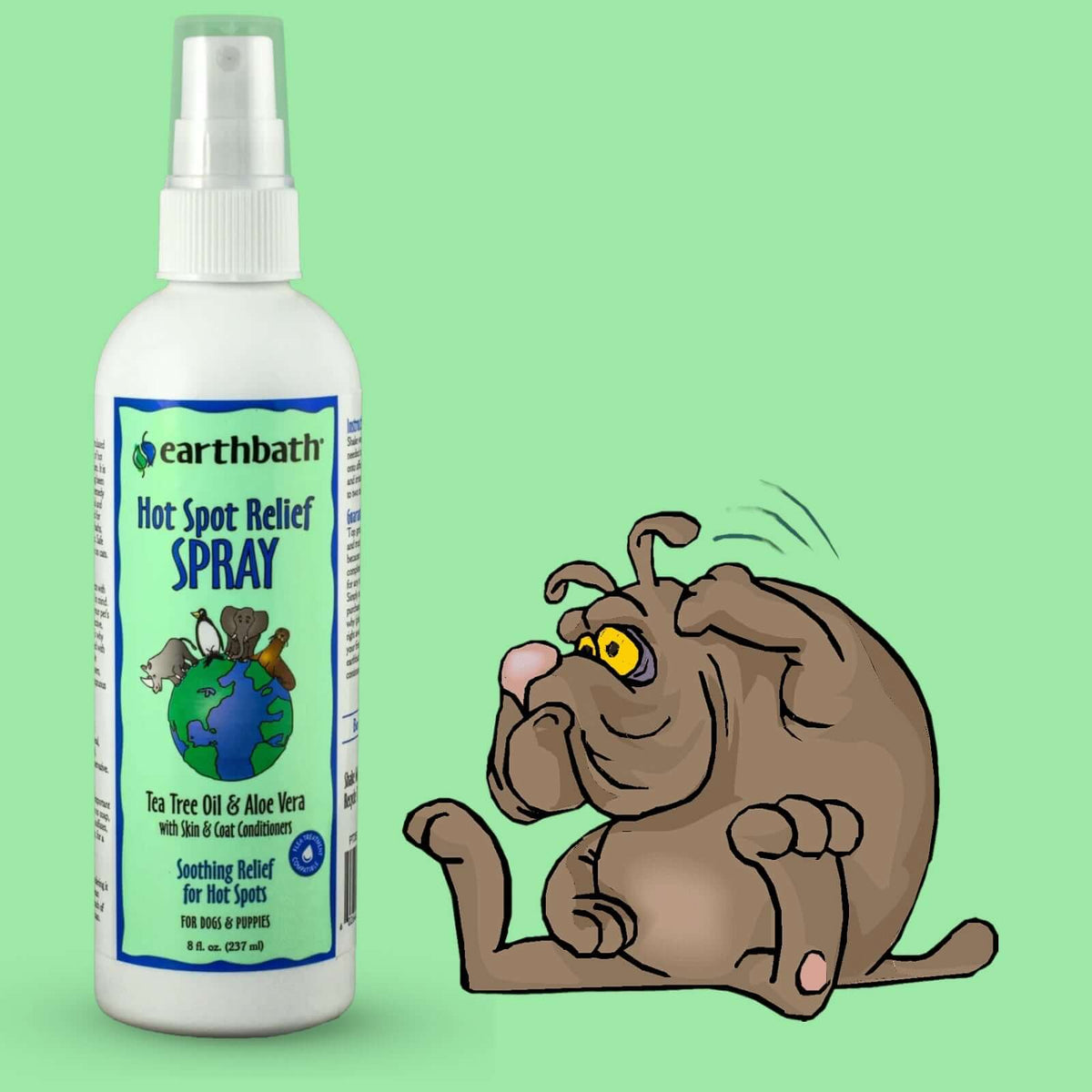 Dog Hot Spot & Itch Relief Earthbath - Tea Tree Oil 8oz / 237ml