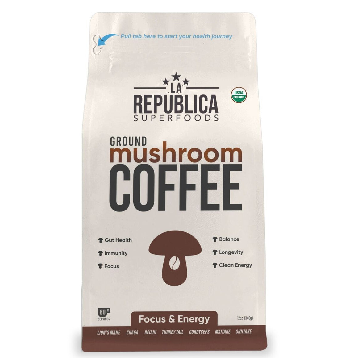 Brazilian Ground Mushroom Coffee - La Republica