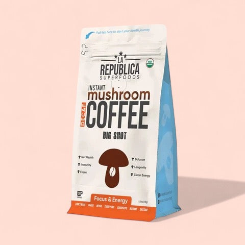 Big Shot instant Decaf 7 mushroom coffee  240g -  La Republica