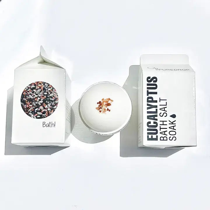 Eucalyptus Menthol Black Lava Bath Salt