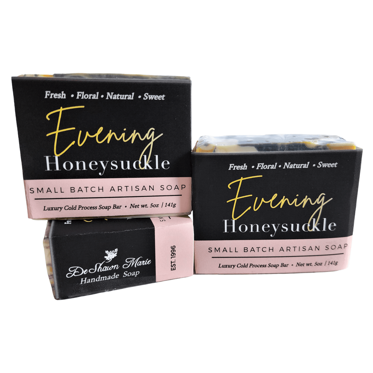 Evening Honeysuckle Bar Soap - Soap Boutique, luxury artisan soap with floral notes, crafted in small batches.
