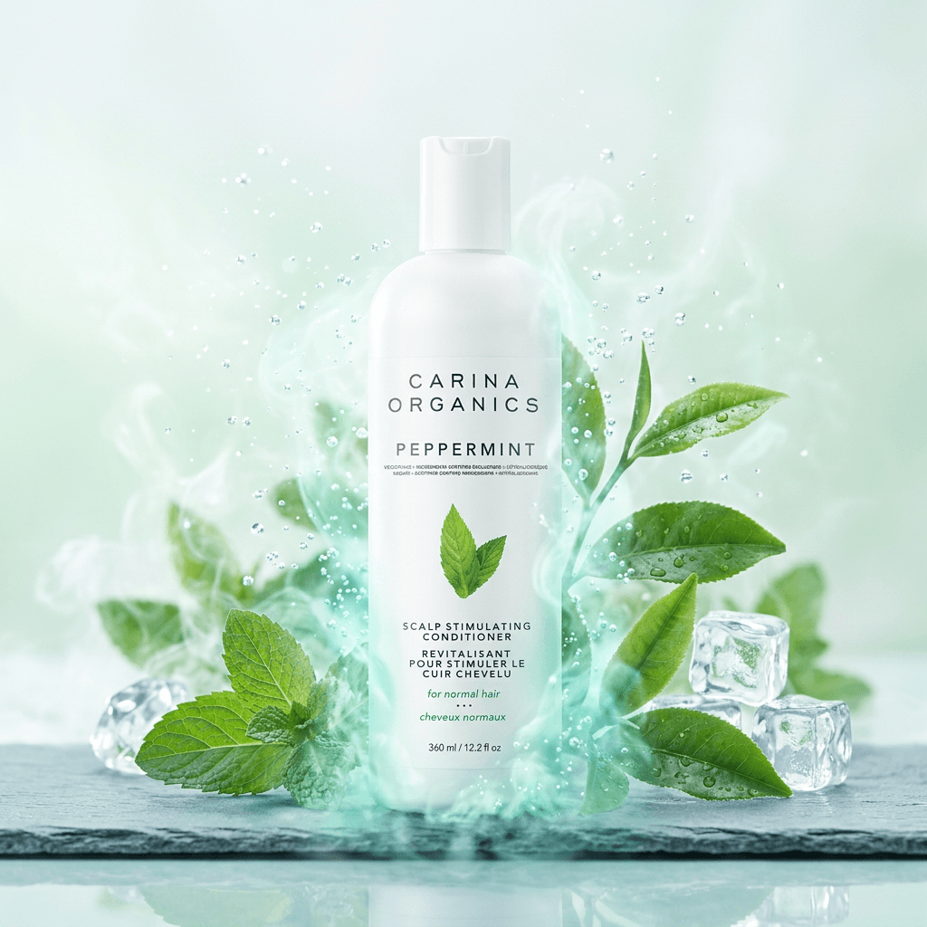 Peppermint Cooling Scalp Stimulating Conditioner 360ml - Carina Organics