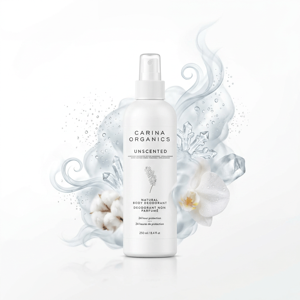 Unscented Natural Body Deodorant 250ml - Carina Organics