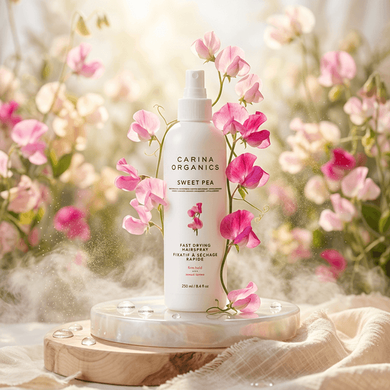 Sweet Pea Fast Drying Hair Spray 250ml - Carina Organics