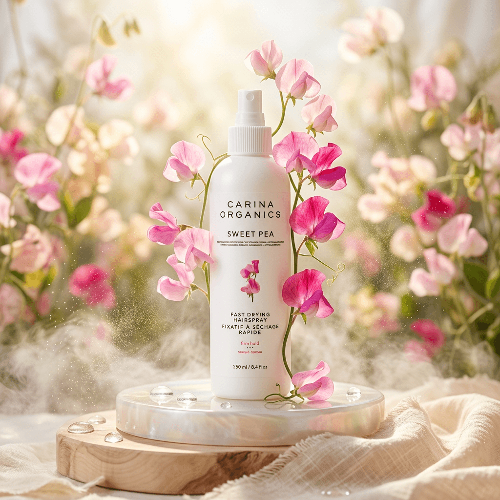 Sweet Pea Fast Drying Hair Spray 250ml - Carina Organics