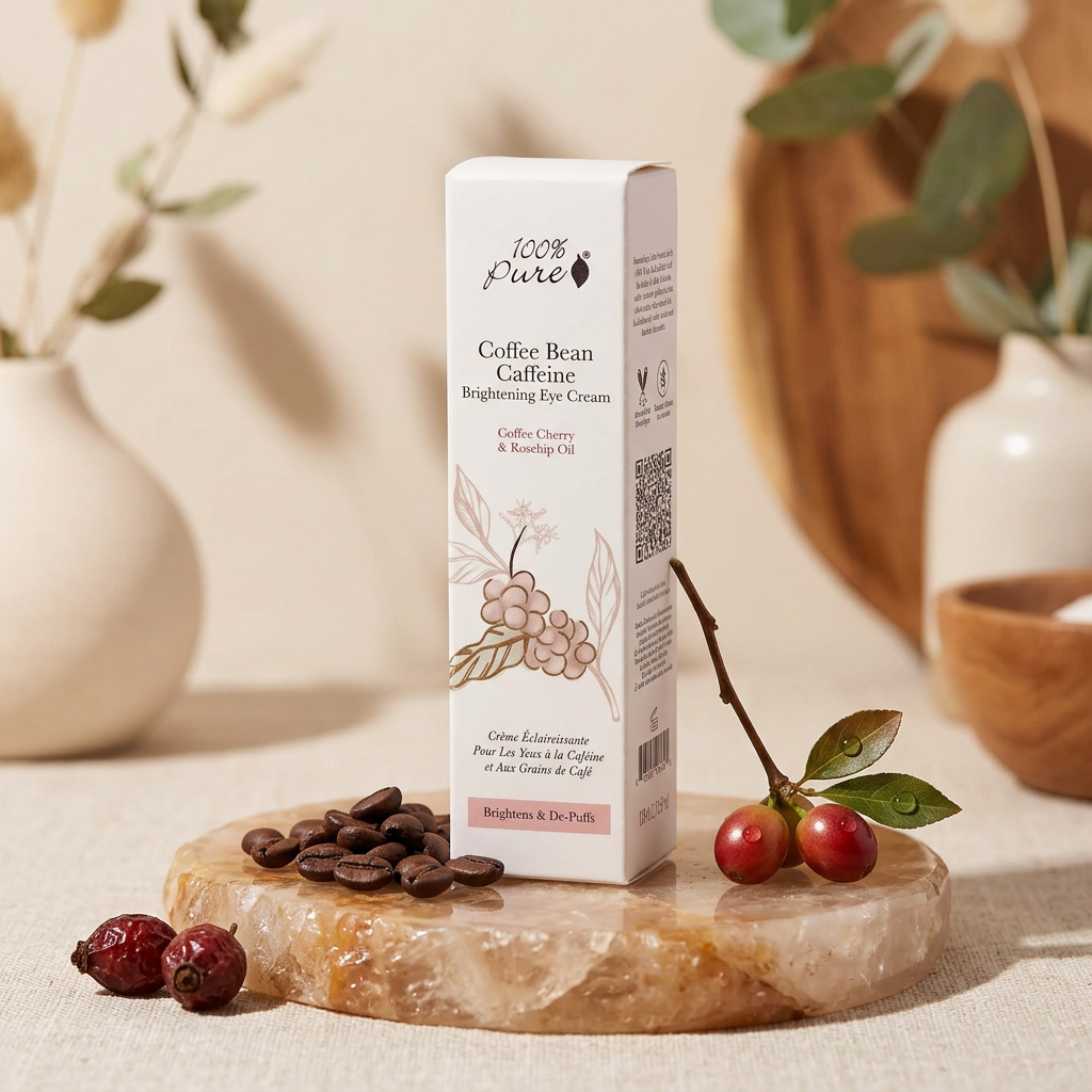 Coffee Bean Caffeine Brightening Eye Cream - 100% Pure
