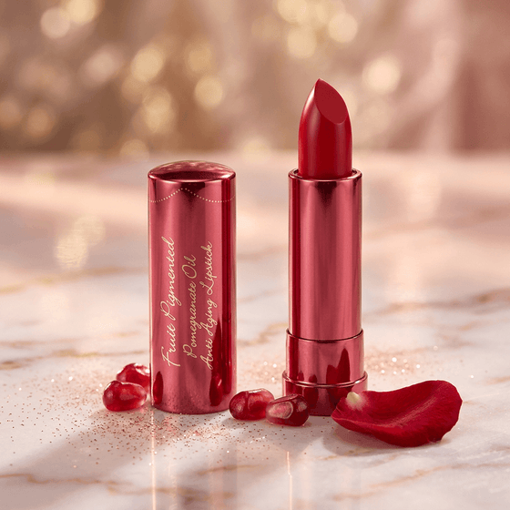 Poppy Pigmented® Pomegranate Oil Anti-Aging Lipstick - 100% Pure