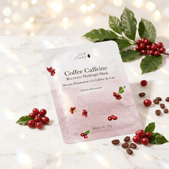 Coffee Caffeine Recovery Hydrogel Mask - 100% Pure
