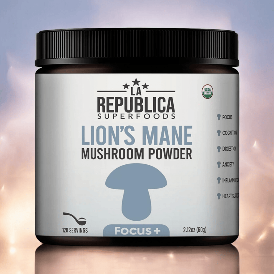 Focus+ Lion's Mane Mushroom Powder - La Republica