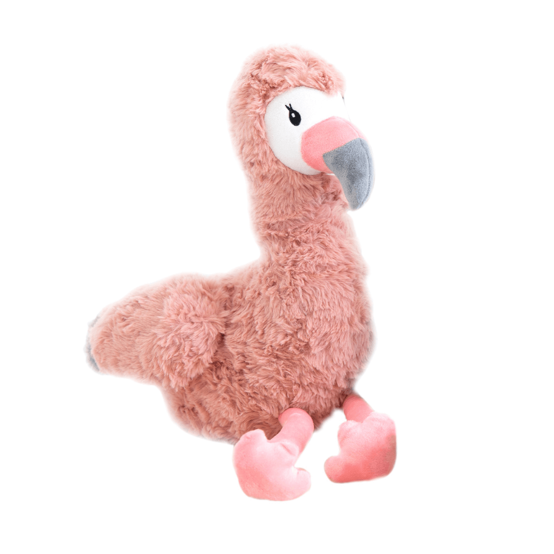 Francesca The Flamingo Weighted Teddy plush toy, designed for comfort and emotional support in children.