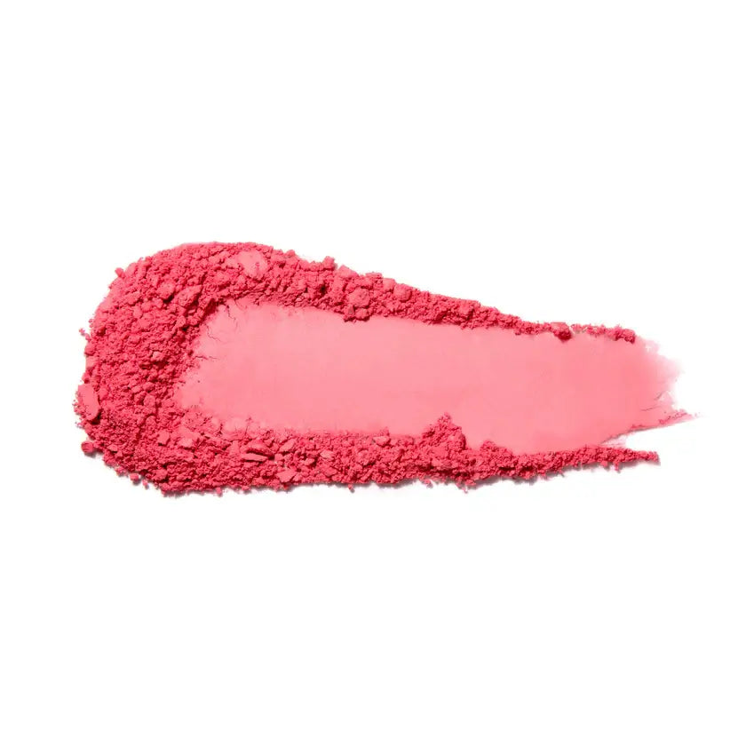 natural fruit pigmented blush swatch in a vibrant pink shade on a white background.