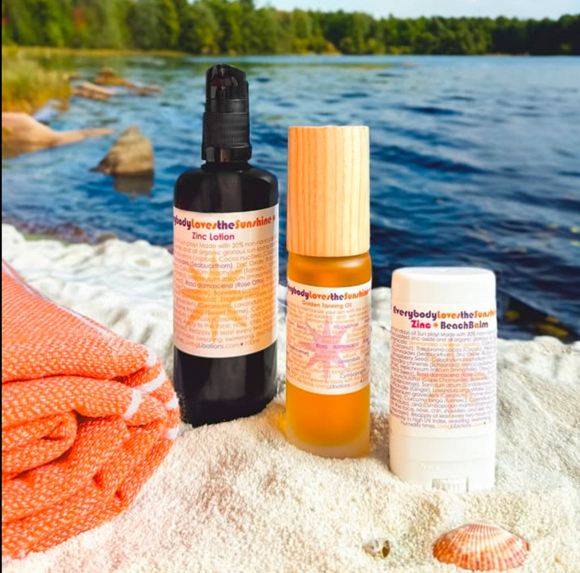 Everybody Loves The Sunshine with Zinc Lotion - Living Libations