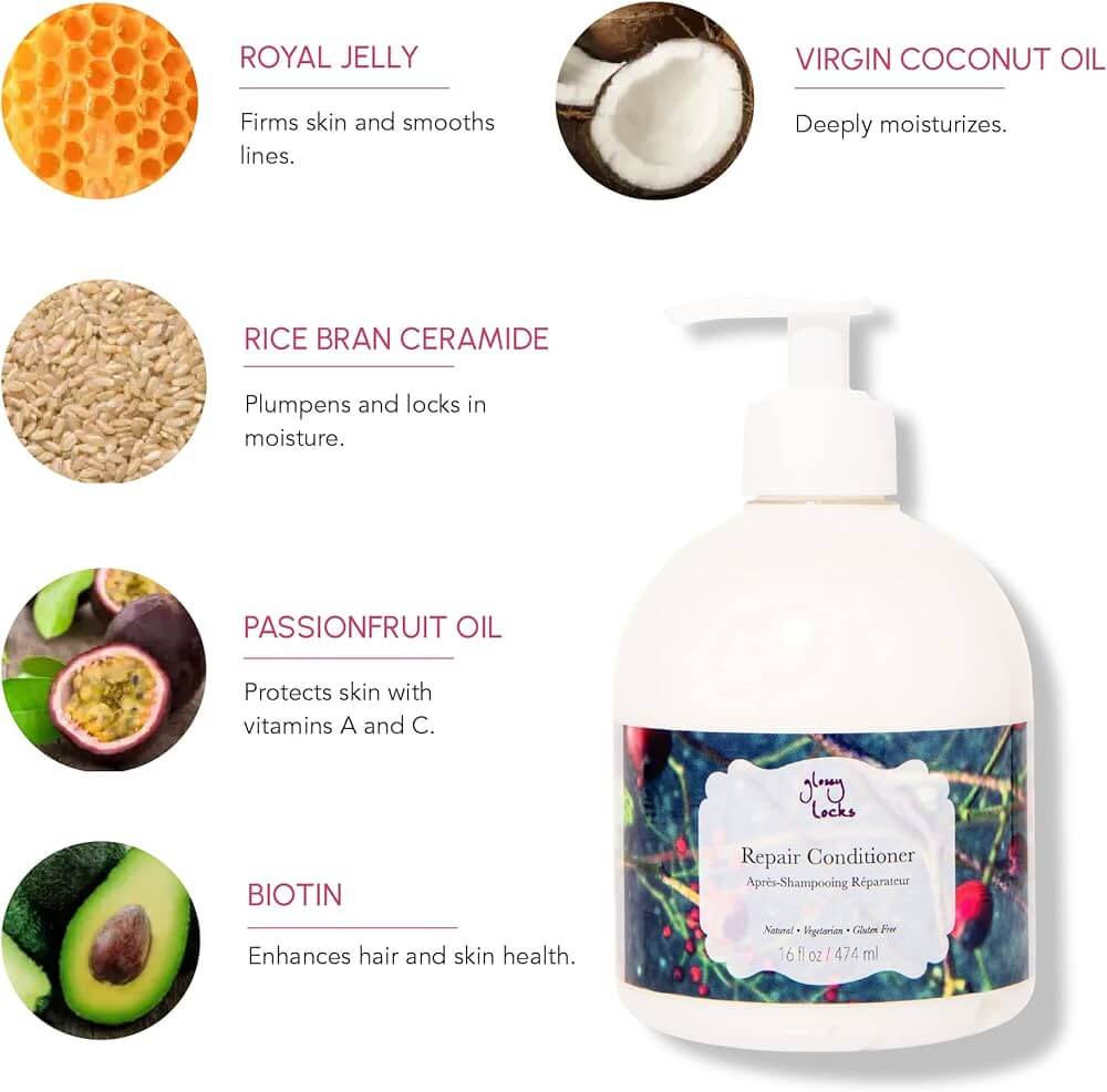 Glossy Locks Repair Conditioner - 100% Pure