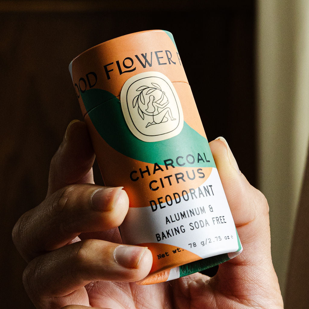 Charcoal Citrus Deodorant Plastic-Free Tube