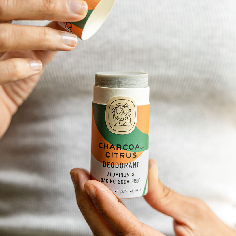 Charcoal Citrus Deodorant Plastic-Free Tube