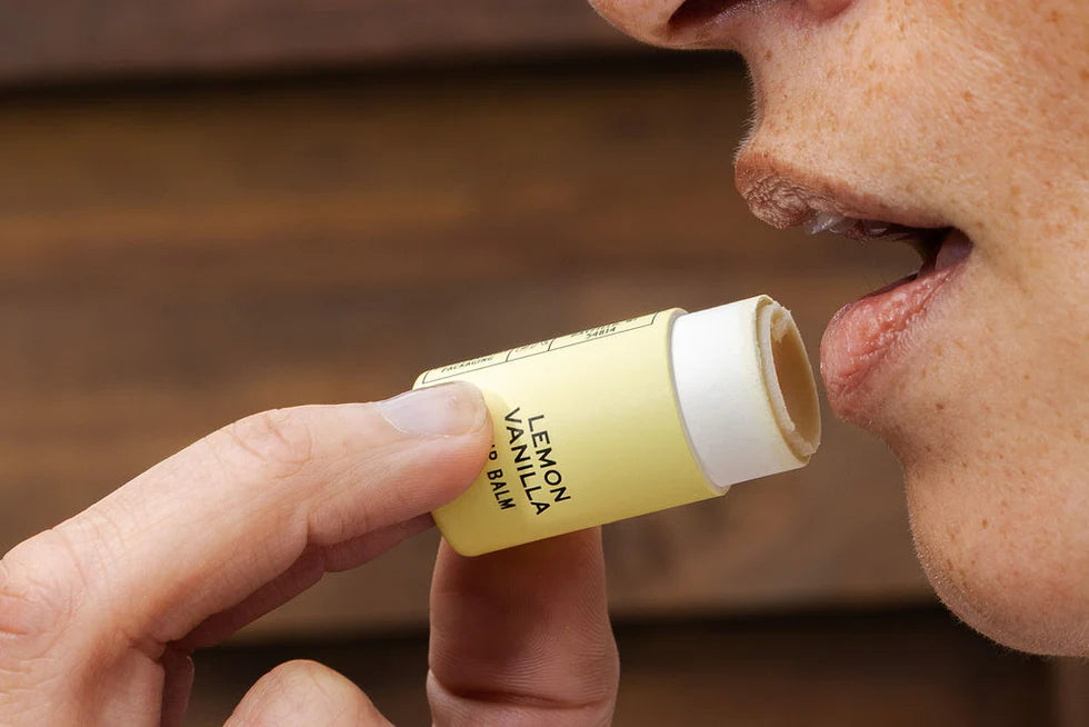 Lemon Vanilla Organic Lip Balm 0.30oz-Good Flower Farm