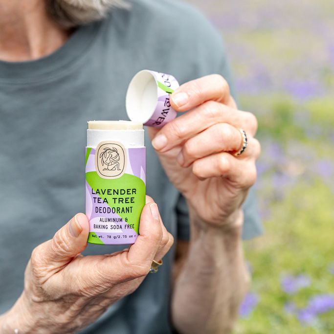 Lavender Tea Tree Deodorant Plastic-Free Tube