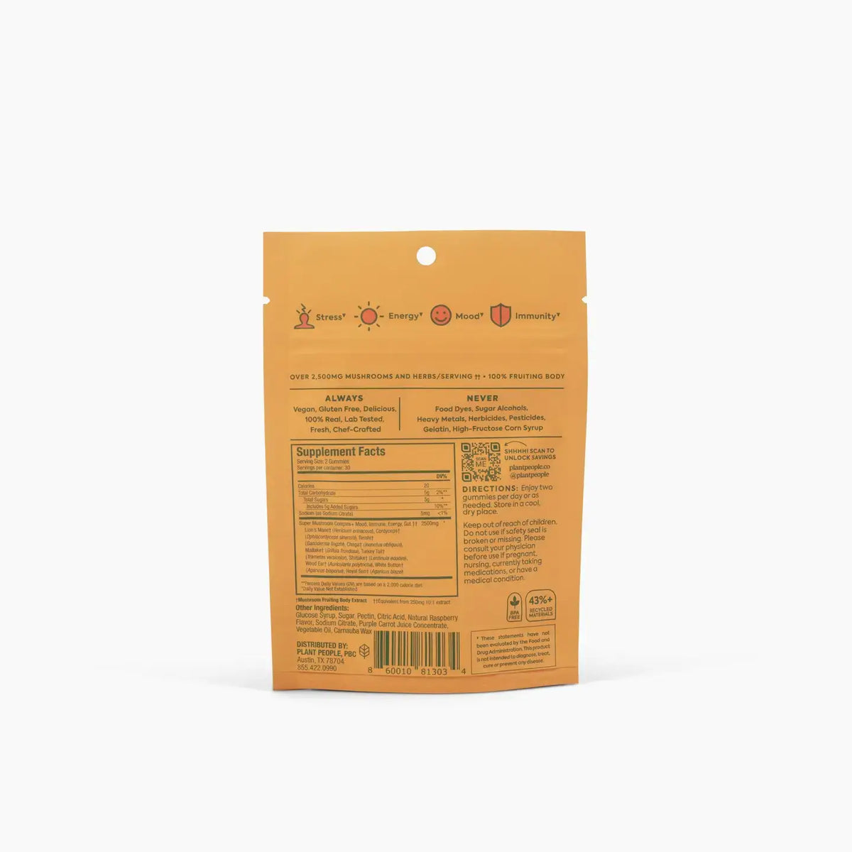 Grab-N-Go Wonderday Mushroom Gummies