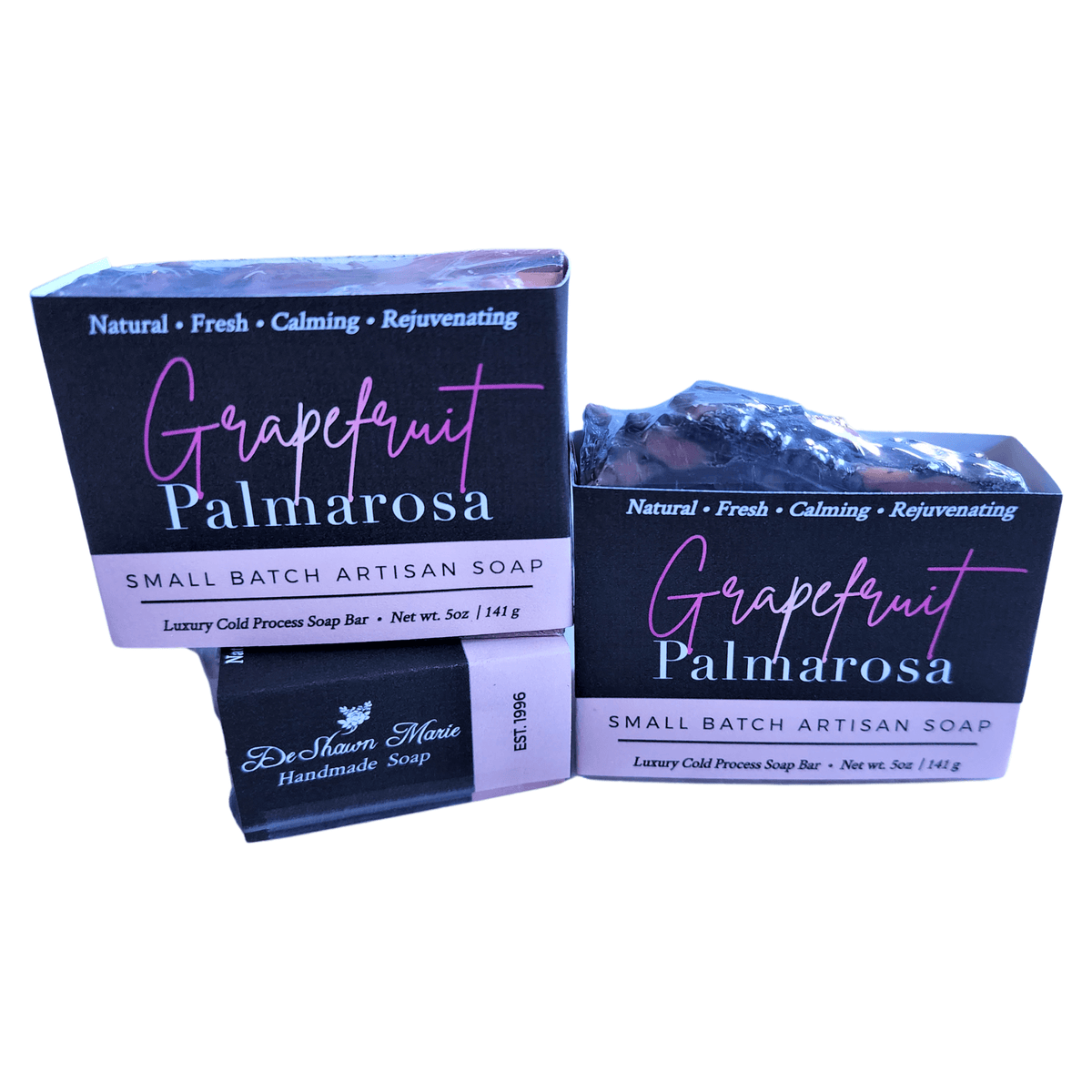 Grapefruit Palmarosa Bar Soap - Soap Boutique, small batch artisan soap with refreshing grapefruit scent.