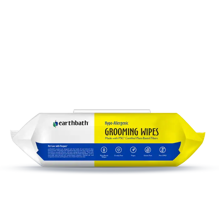 Grooming Wipes Hypo Allergenic for Dogs - Earthbath