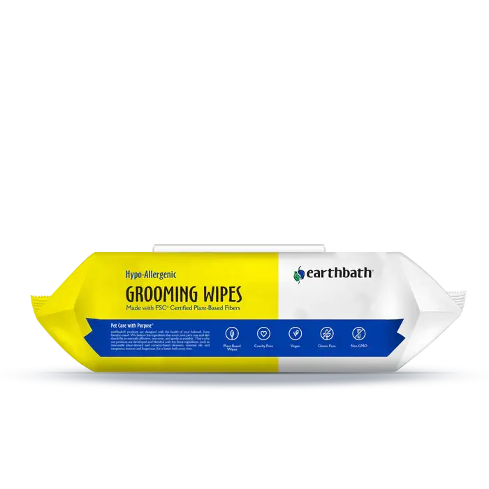 Grooming Wipes Hypo Allergenic for Dogs - Earthbath