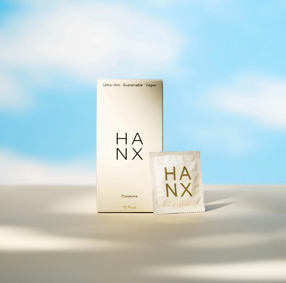 Ultra-Thin Natural Vegan 10-Pack Condoms (Standard Size)