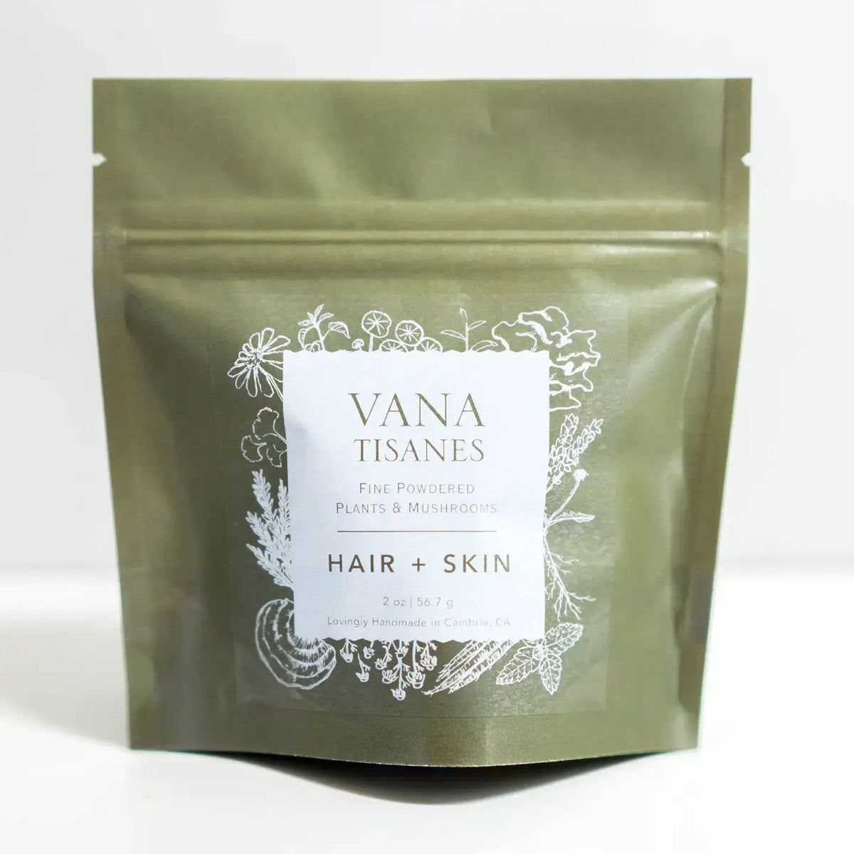 Hair + Skin Plant & Mushroom Powder For Beauty Health