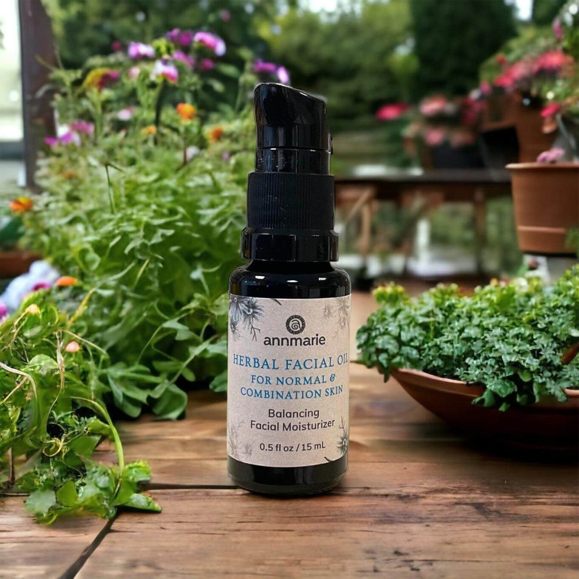 Herbal Facial Oil for Normal and Combination Skin 15ml- Annmarie Skin Care