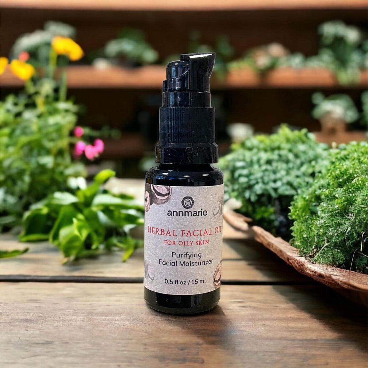 Herbal Facial Oil for Oily and Acne Prone skin 15ml - Annmarie Skin Care