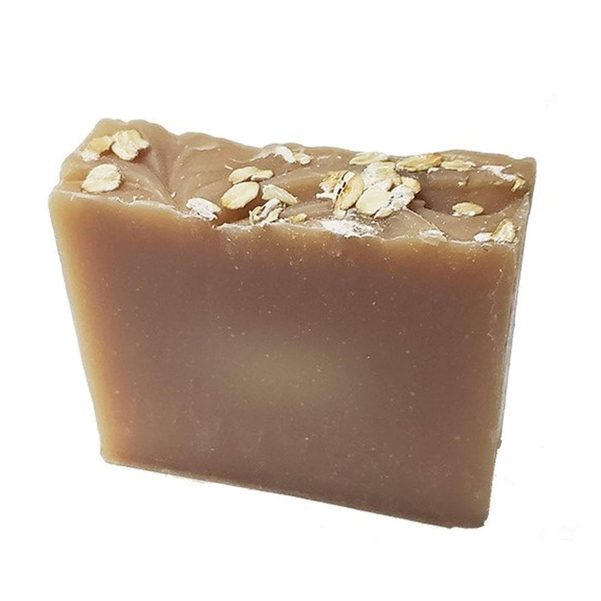 Honey Oat Soap Bar - Soap Boutique, vegan soap with whole oats, creamy texture, and natural honey fragrance.