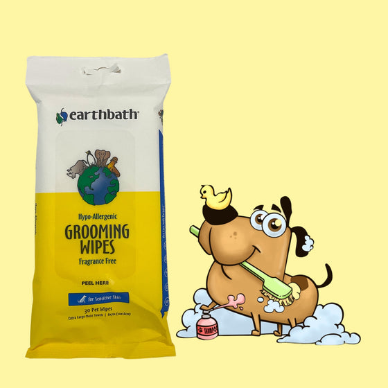Grooming Wipes Hypo Allergenic for Dogs - Earthbath