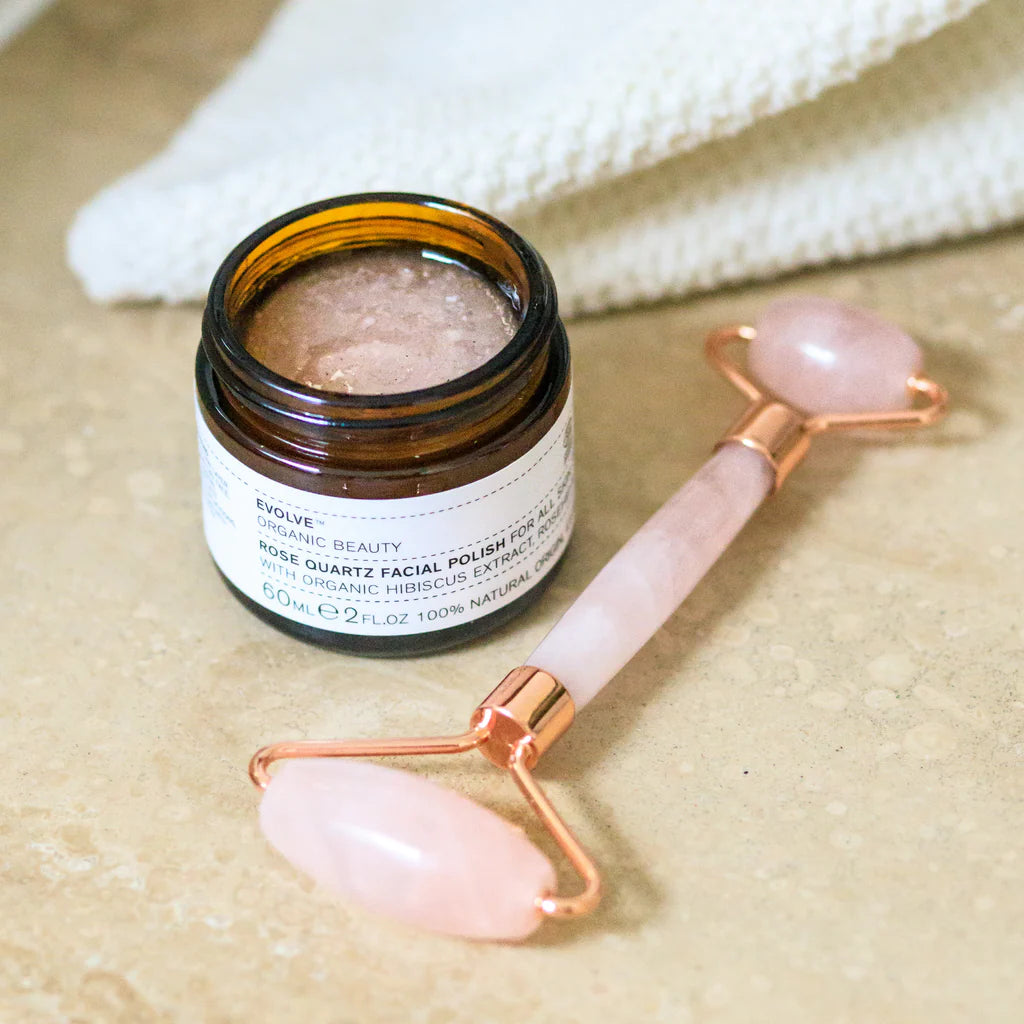 Rose Quartz Facial Polish 60ml - Evolve Organic Beauty