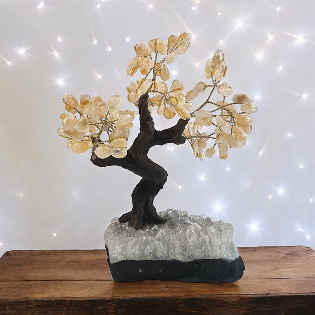 Citrine Gemstone Tree 9" - Handmade by Brazil Gems