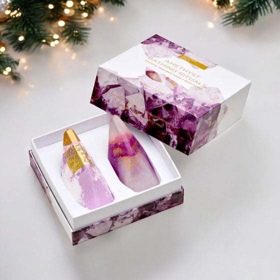 Amethyst Bathing Rituals | 2 Pack (Soap & Bath Bomb)