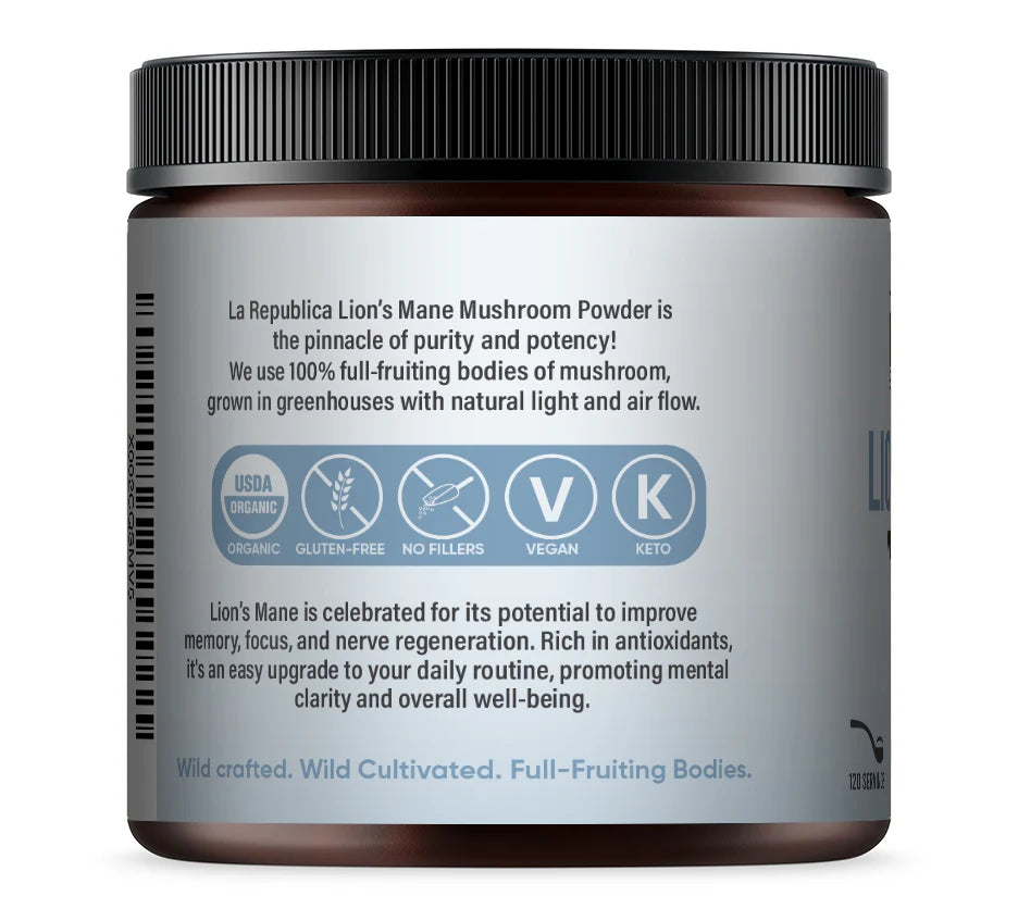 Focus+ Lion's Mane Mushroom Powder - La Republica