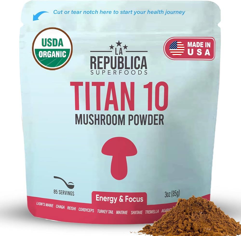 Titan 10 Mushroom Extract Powder 85g *Limited Edition* - La Republica