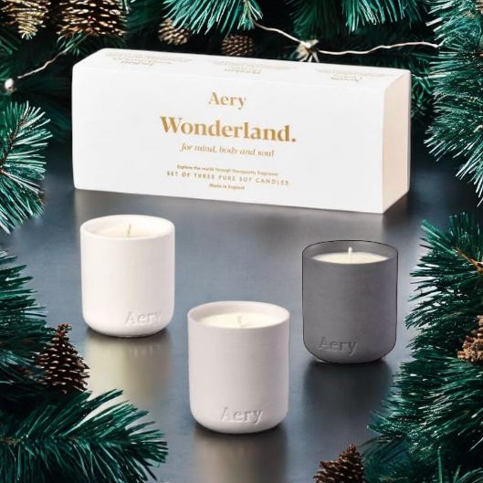 Wonderland Set Of Three Mini Candles