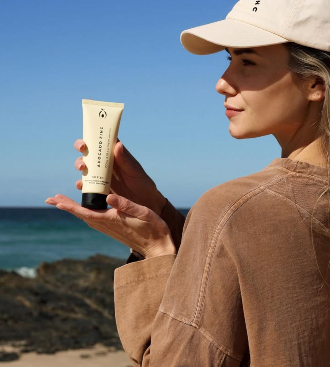 SPF 30 Natural Body Sunscreen - Avocado Zinc