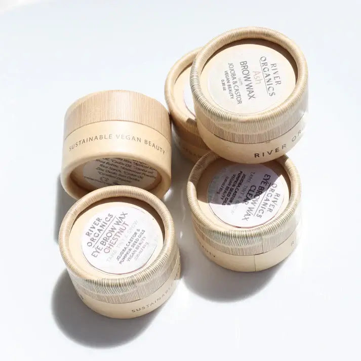 Brow Wax - Tame, Tint & Grow Carmel 8.45g-River Organics-Live in the Light Naturally Ltd