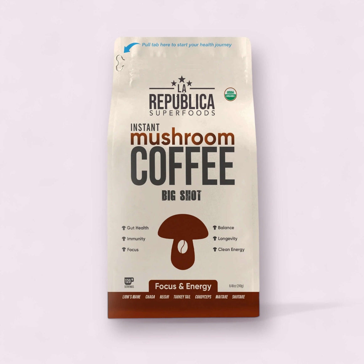 Instant 7 Mushroom Coffee BIG SHOT - La Republica