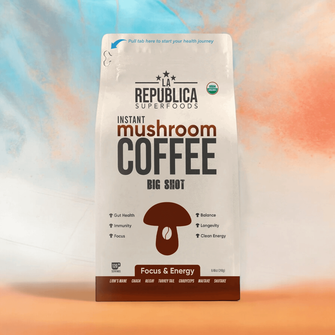 Instant 7 Mushroom Coffee BIG SHOT - La Republica