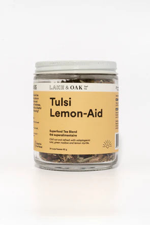 Tulsi Lemon-Aid - Superfood Tea Blend 226.8g-Lake Oak Tea
