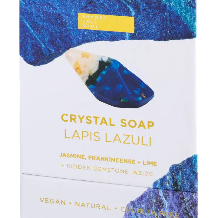 Lapis Crystal Soap - with Hidden Crystal - Summer Salt Body