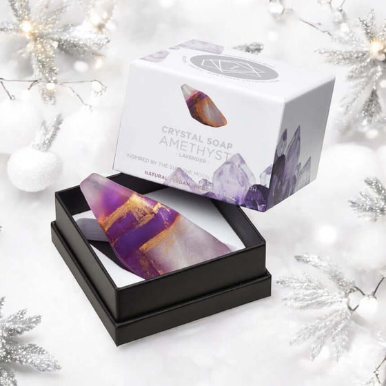 Lavender Crystal Soap - Amethyst