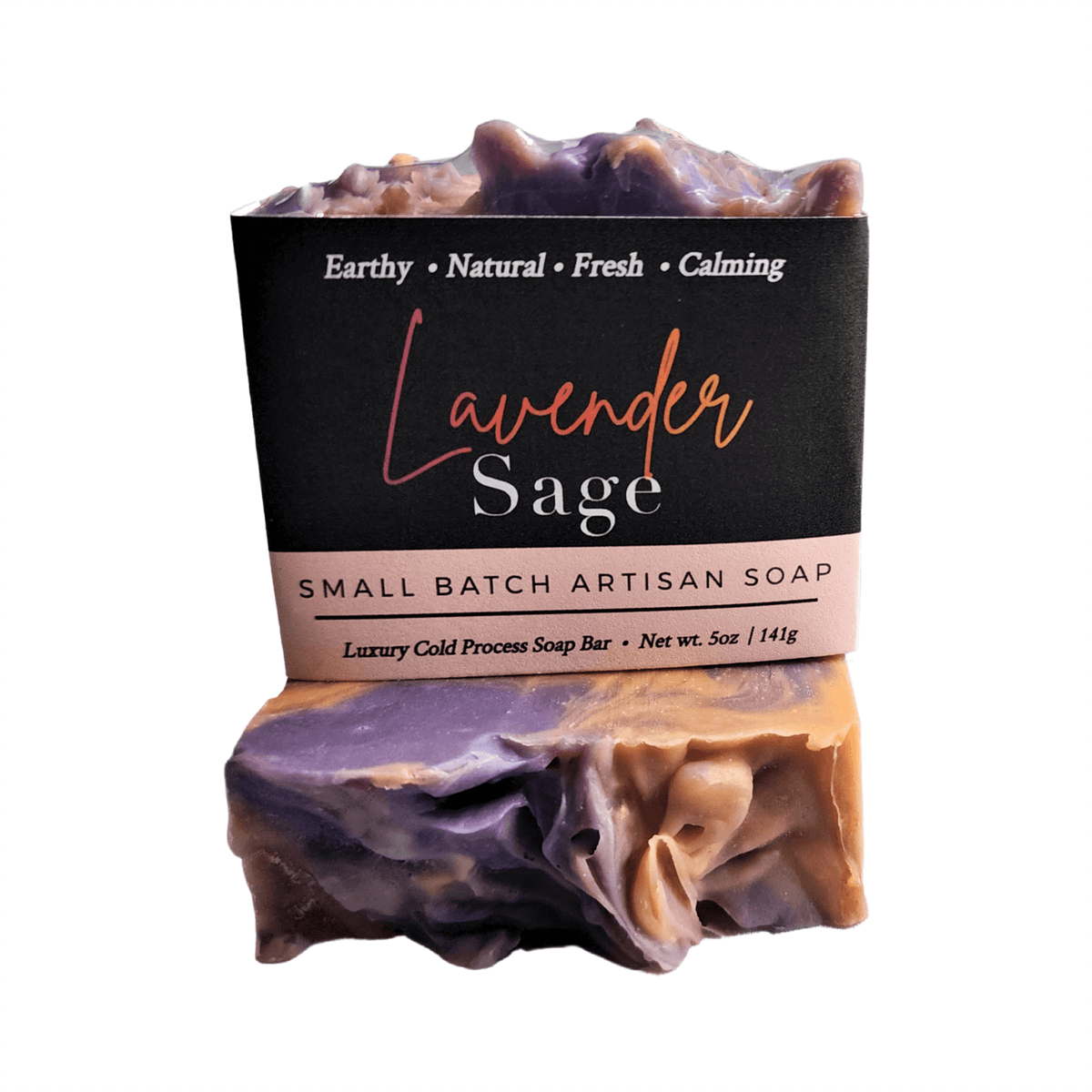 Lavender Sage Bar Soap - Soap Boutique, handcrafted small batch soap with calming lavender and earthy sage.