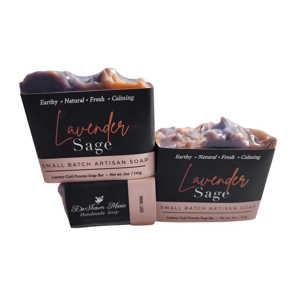 Lavender Sage Bar Soap - Soap Boutique, handcrafted artisan soap with calming lavender and earthy sage.