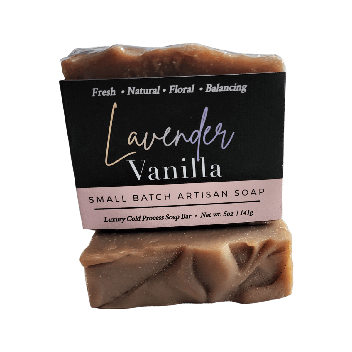 Lavender Vanilla Bar Soap - Soap Boutique, small batch artisan soap, creamy and floral aroma.